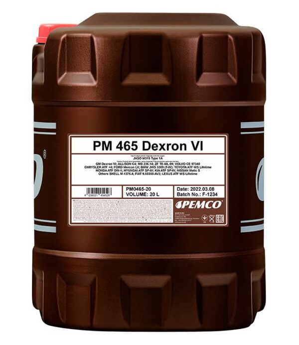 PEMCO 465 Dexron VI - 20L