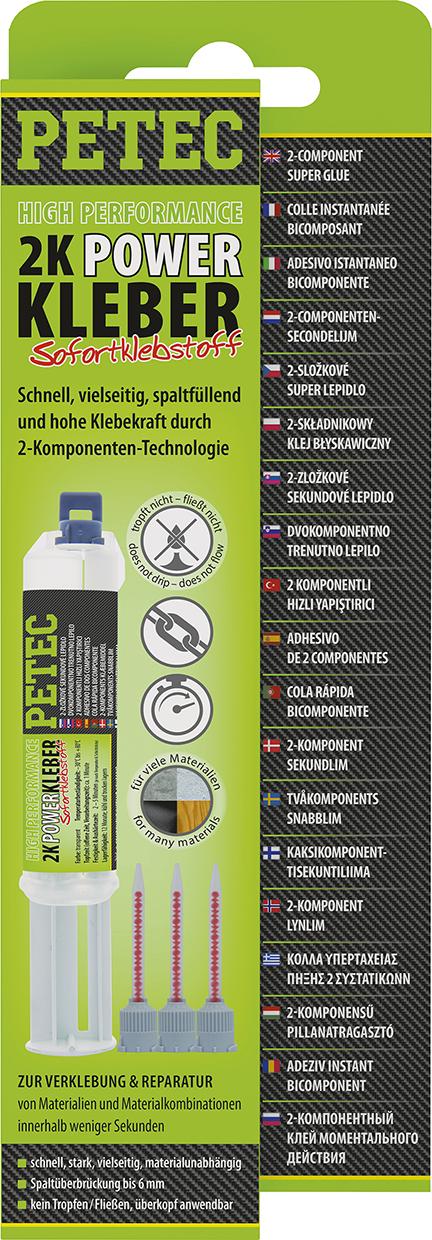 PETEC DVOJZLOŽKOVÉ LEPIDLO POWER high performance 11ml