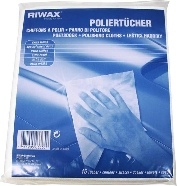 RIWAX Leštiace utierky - buničina - 15ks