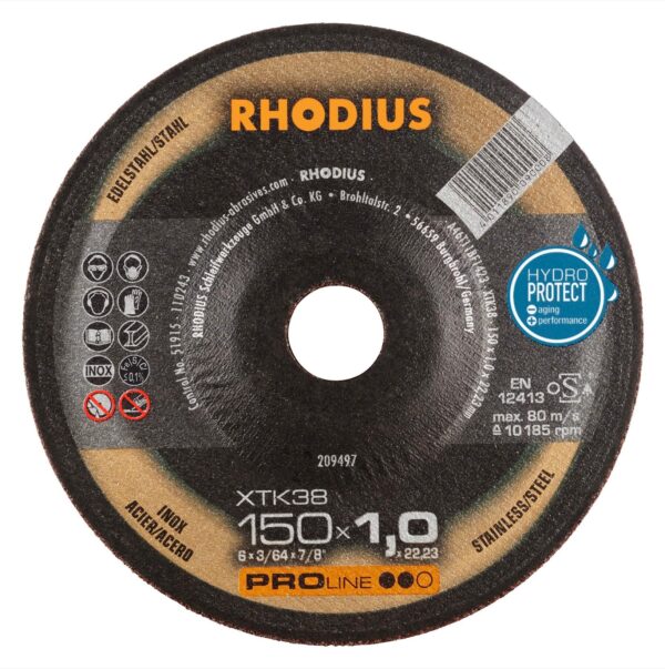 RHODIUS Rezný kotúč XTK38 - 150x1,0x22,23mm