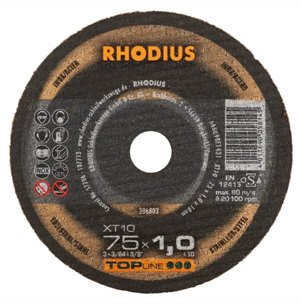 RHODIUS Rezný kotúč XT10 Mini - 75x1,0x10mm