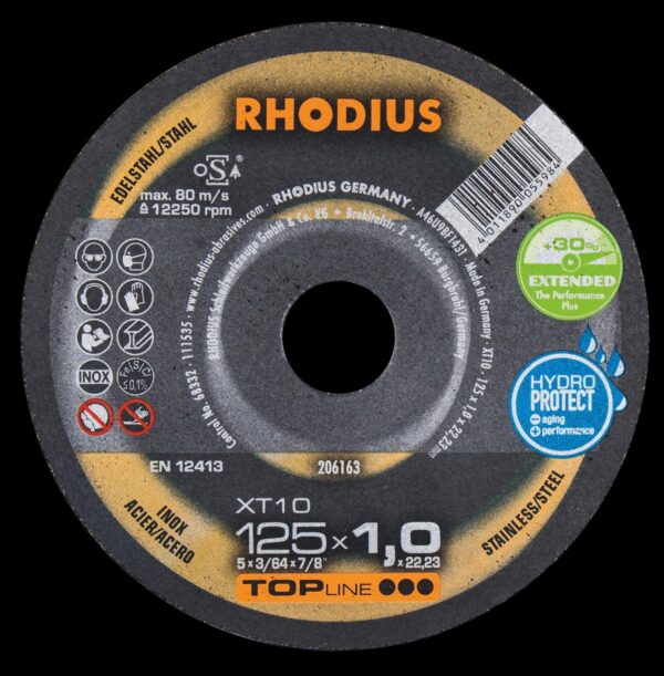 RHODIUS Rezný kotúč XT10 - 125x1,0x22,23mm